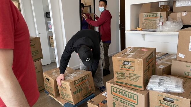 Forgetting to declutter before packing