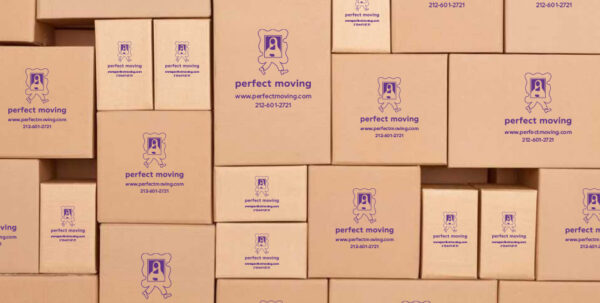 Perfect Moving NYC Stacked boxes